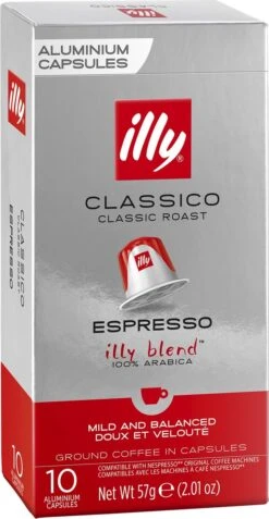 Illy Espresso Classico Koffiecups - Intensiteit 5/9 - 10 X 10 Capsules -Koffie Benodigdheden Korting 621x1200