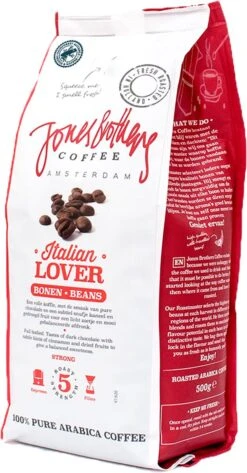 Jones Brothers Coffee Koffiebonen Italian Lover – 6 X 500 Gram -Koffie Benodigdheden Korting 627x1200 2