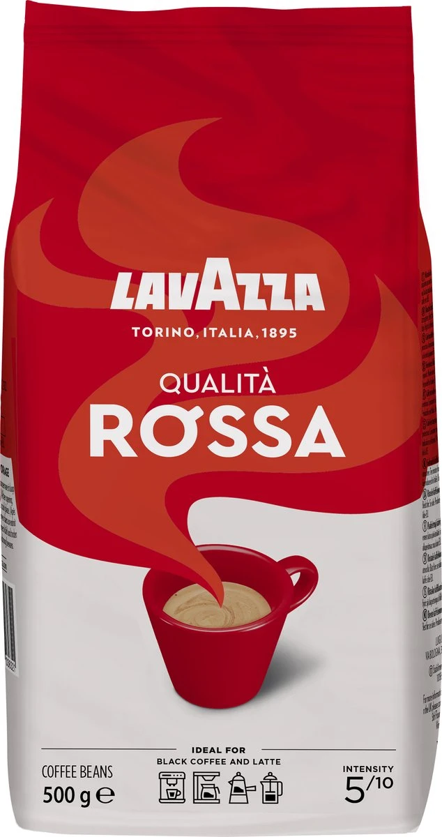 Lavazza Qualita Rossa Koffiebonen - 500 Gram X2 3 Lavazza Qualita Rossa Koffiebonen - 500 Gram X2 - Afbeelding 3