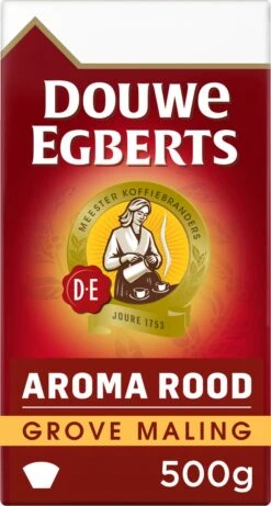 Douwe Egberts Aroma Rood Grove Maling Filterkoffie - 6 X 500 Gram -Koffie Benodigdheden Korting 643x1200 1