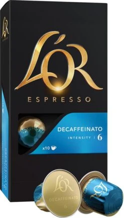 L'OR Espresso Decaffeinato Koffiecups - Intensiteit 6/12 - 10 X 10 Capsules -Koffie Benodigdheden Korting 686x1200