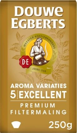 Douwe Egberts Excellent - Filterkoffie - 12 X 250 Gram -Koffie Benodigdheden Korting 699x1200 1