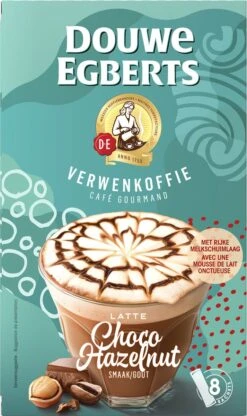 Douwe Egberts Latte Choco Hazelnut Oploskoffie - 5/9 Intensiteit - 5 X 8 Zakjes -Koffie Benodigdheden Korting 713x1200 4