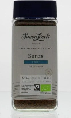 Simon Lévelt | Cafeïnevrije Oploskoffie Premium Organic Coffee - 100g -Koffie Benodigdheden Korting 720x1200