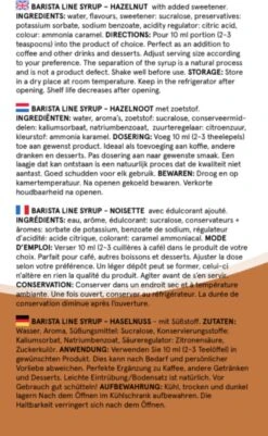 Fitcy | Koffiesiroop | Hazelnoot | Barista Syrup | Zero | Vegan | Vetvrij | Suikervrij | Keto-vriendelijk | Koffie | Siroop | MET DOSEERPOMP | 1L -Koffie Benodigdheden Korting 739x1200