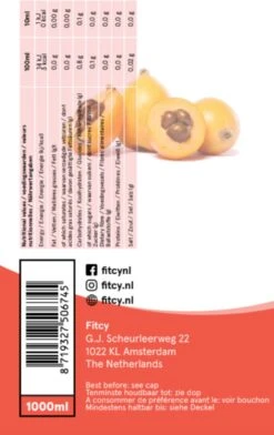 Fitcy | Koffiesiroop | Amaretto | Barista Syrup | Zero | Vegan | Vetvrij | Suikervrij | Keto-vriendelijk | Koffie | Siroop | MET DOSEERPOMP | 1L -Koffie Benodigdheden Korting 757x1200