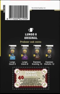 Douwe Egberts Lungo Original Koffiecups (6) - 5 X 40 Koffiecups 7 Douwe Egberts Lungo Original Koffiecups (6) - 5 X 40 Koffiecups -Koffie Benodigdheden Korting 770x1200 1