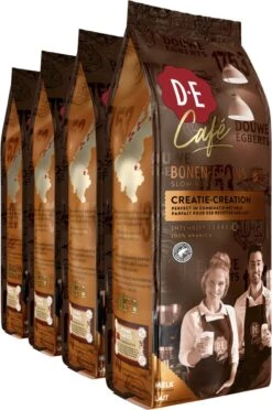Douwe Egberts D.E Café Creatie Koffiebonen - 7/9 Intensiteit - 4 X 500 Gram -Koffie Benodigdheden Korting 796x1200