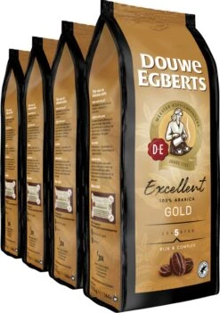 Douwe Egberts Excellent Gold Koffiebonen - 5/9 Intensiteit - 4 X 1kg -Koffie Benodigdheden Korting 844x1200
