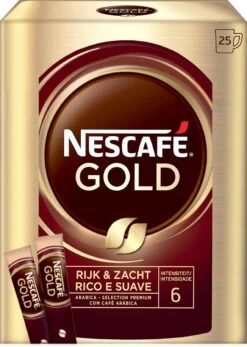 Nescafé Gold Oploskoffie - 6 Doosjes à 25 Zakjes -Koffie Benodigdheden Korting 853x1200 1
