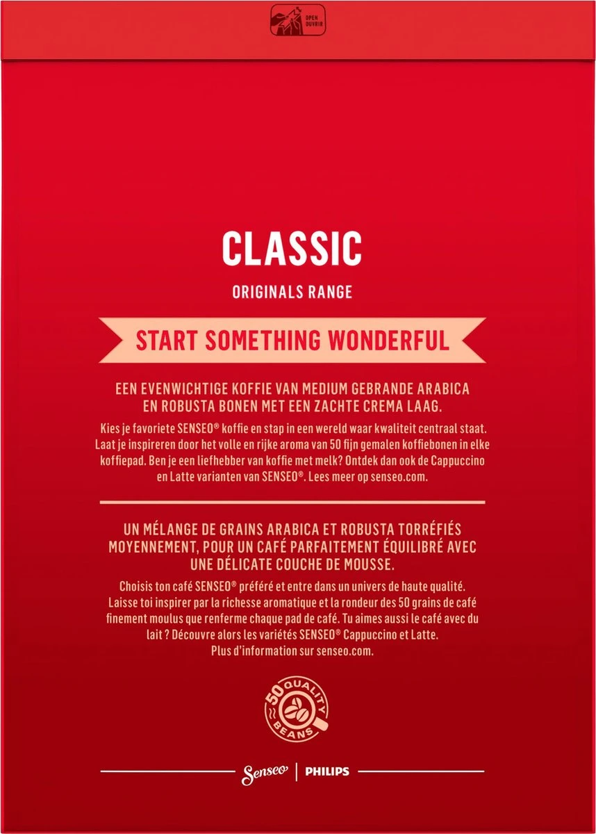 Senseo Classic Koffiepads - 5/9 Intensiteit - 10 X 36 Pads 2 Senseo Classic Koffiepads - 5/9 Intensiteit - 10 X 36 Pads - Afbeelding 2
