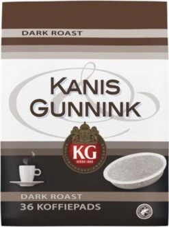 Kanis & Gunnink Dark Roast Koffiepads - 10 X 36 Pads -Koffie Benodigdheden Korting 894x1200 1
