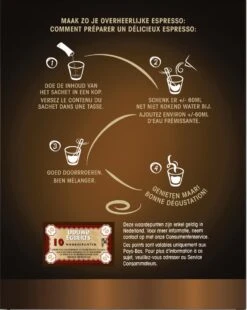 Douwe Egberts Espresso Sticks Oploskoffie - 6 X 25 Zakjes 9 Douwe Egberts Espresso Sticks Oploskoffie - 6 X 25 Zakjes -Koffie Benodigdheden Korting 957x1200