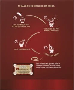 Douwe Egberts Aroma Rood Sticks Oploskoffie - 6 X 25 Zakjes -Koffie Benodigdheden Korting 981x1200 1